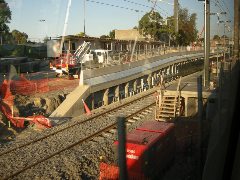 136358: Nunawading Grade Separation Works from Down Train
