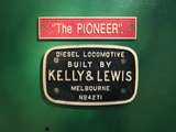 136571: Alexandra Name and Maker's Plates on Kelly and Lewis Locomotive 4271