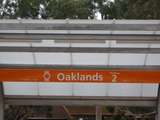 136690: Oaklands Interchange Station Signs on Up Platforrm