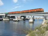 136737: Mary McKillop Bridge Northbound Grain Train CLP 8 CLP 14 CLP 16 CLP 17