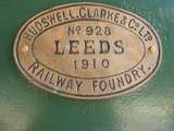 137131: Friends North Australia Railway Depot Knuckey Lagoon Builders Plate on Hudswell Clarke 928-1910 ex MIM No 3