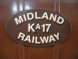 137368: Bassendean ARHS Museum Number Plate on Midland Railway of Western Australia Carriage Ka 17