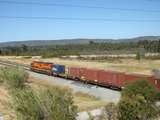 137391: Kenwick Flyover Container Train from Fremantle L 3xxx