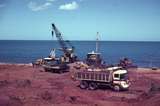 400079: Milner Bay Groote Eylandt NT BHP construction site unloading Fitzgerald's barge