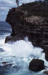 400338: Eaglehawk Neck Tasmania Surf near blowhole