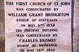 400361: Ross Tasmania St John's Church of England Foundation Stone