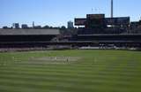 400562: Melbourne Cricket Ground Victoria Boxing Day Test Australia vs New Zealand Wright and M Crowe running