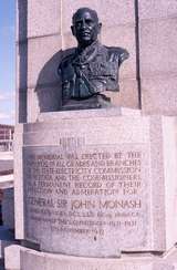 400672: Morwell Victoria Electricity Visitors' Centre Memorial Bust of Sir John Monash