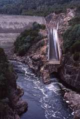 400760: Pieman Dam Tasmania viewed from EBR Bridge (2),