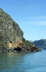 400990: Lyttelton Harbour South Island NZ Geological Formation