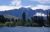 401004: Lake Wakitipu South Island NZ Mountains and shore opposite Queenstown