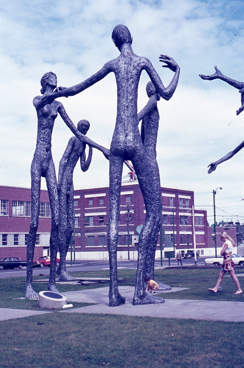401097: Calgary AB Canada 'Family of Man' Statues removed from Expo 67 Photo Wendy Langford