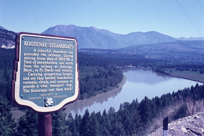 401144: Kootenay River near Wardner BC Canada Commemorative Sign