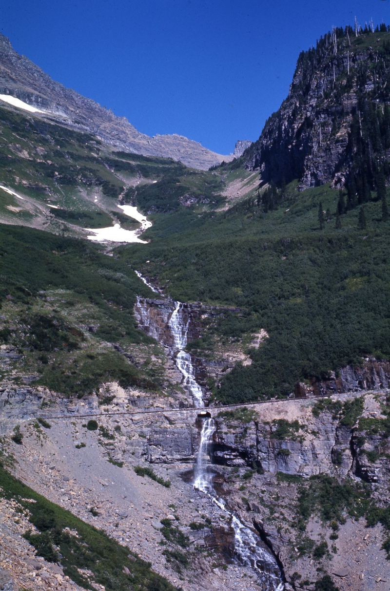 401168: Glacier Park MT US Birdwoman Falls