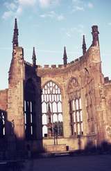 401361: Coventry Warwickshire England Ruins of First Cathedral