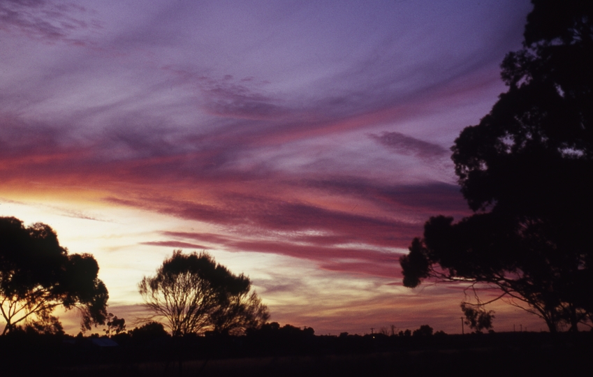 401554: Sunset over Southern Cross Western Australia Photo Wendy Langford